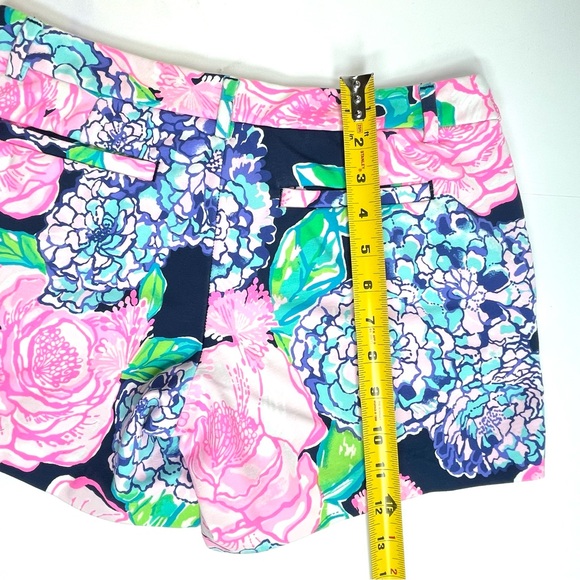 LILLY PULITZER Callahan Knit "On The Vine Floral" Print Blue Pink Stretch Size 2 - Picture 9 of 9